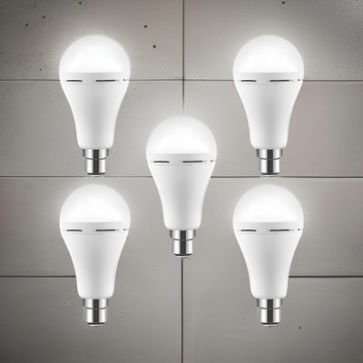 YAROH Surya (Emergency Bulb) 12W Rechargeable LED (Emergency Light) (Pack of 5) MR438 4 hrs Bulb Emergency Light(White)