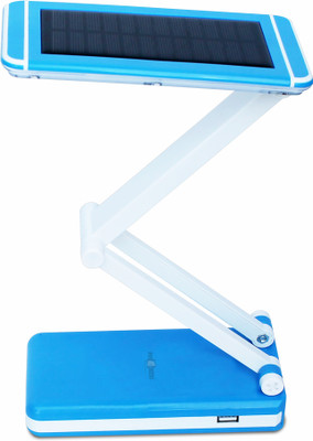Pick Ur Needs Rechargeable Solar 36 SMD LED 2 Mode Foldable Solar Table Lamp Mobile Charging 4 hrs Lantern Emergency Light(Blue)