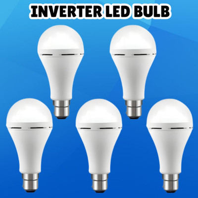 GUGGU (Emergency Inverter Blub) charging 12W LED Bulb for Extended Lighting_Pack_5R404 4 hrs Bulb Emergency Light(White)