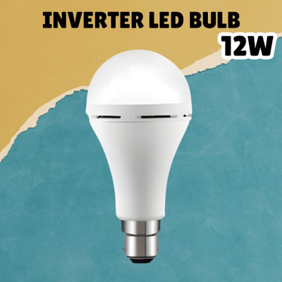 SACRO (Emergency Inverter Blub) charging 12W LED Bulb for Extended Lighting_Pack_1W470 4 hrs Bulb Emergency Light(White)