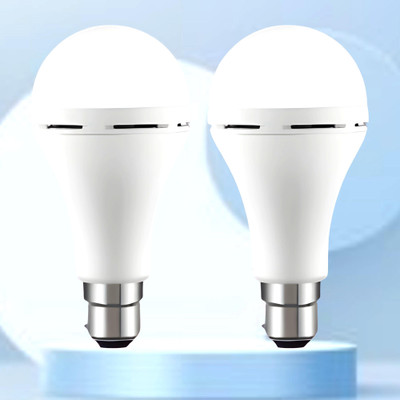 Clairbell Emergency 12W Inverter LED Bulb with 2000mAh Rechargeable Battery Pack of 2 I112 4 hrs Bulb Emergency Light(White)