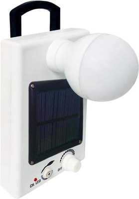 Dasmesh universe energy 12W Rechargeable LED Bulb with Solar Panel, Bright White Emergency Light 1 hrs Lantern Emergency Light(White)