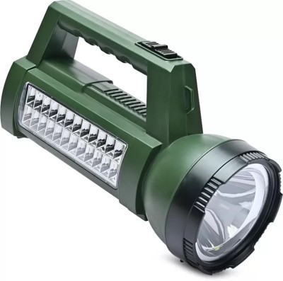 ECOSKY LED PORTABLE RECHARGEABLE SEARCHLIGHT WITH SIDE EMERGENCY 24 SMD 5 hrs Torch Emergency Light(Green)