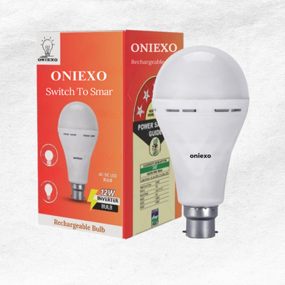 ONIEXO Quick Charging 12W LED Bulb with Emergency Power-011 4 hrs Bulb Emergency Light(White)
