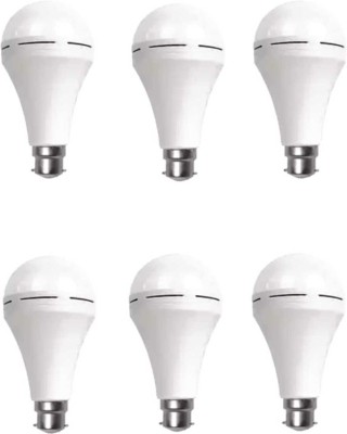 MOON & SUN 9 W Standard B22 LED Bulb(White, Pack of 6)