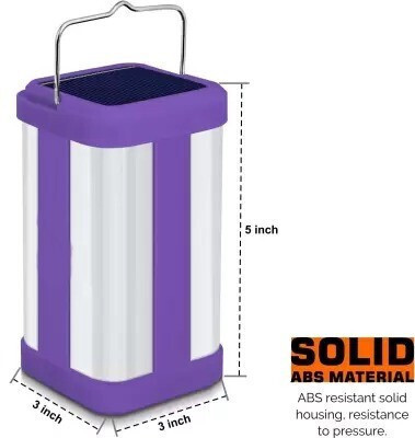 VR Bright Lite 4 Tube 360 Degree Extra Bright With Electric Charging-VRBL11559 4 hrs Lantern Emergency Light(Purple)