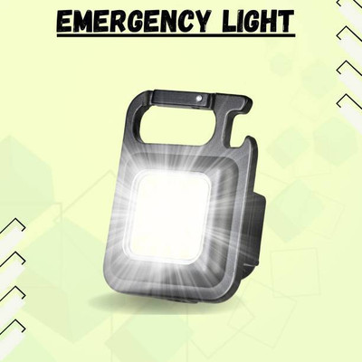 FlashiFy WBT-K144 Keychain Flashlight & Bottle Opener - Versatile Camping Light 5 hrs Torch Emergency Light(Black)