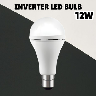 SACRO (Emergency Inverter Blub) charging 12W LED Bulb for Extended Lighting_Pack_1Q131 4 hrs Bulb Emergency Light(White)