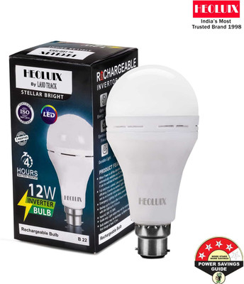 heoluix Emergency inverter bulb 12watt rechargeable battery backup 4 hrs Bulb Emergency Light(White)