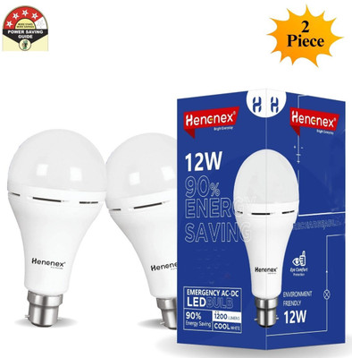 Henonex Charging Emergency Bulb-12W-31 4 hrs Bulb Emergency Light(White)