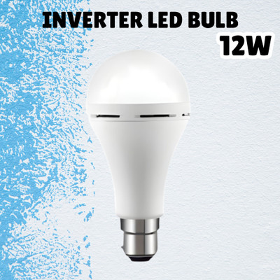 SACRO (Emergency Inverter Blub) charging 12W LED Bulb for Extended Lighting_Pack_1Q187 4 hrs Bulb Emergency Light(White)