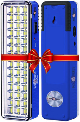 Make Ur Wish Portable Rechargeable 42 SMD Bright LED With USB Charging Power Full Backup 4 hrs Lantern Emergency Light(Blue)