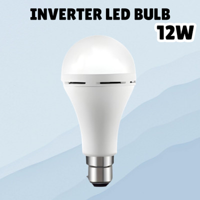 SACRO (Emergency Inverter Blub) charging 12W LED Bulb for Extended Lighting_Pack_1W428 4 hrs Bulb Emergency Light(White)