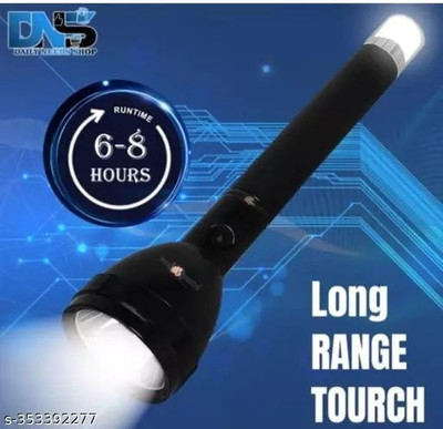 Zeno volt A321 M919 ZOOMABLE METAL LED TORCH)5 Modes Flashlight, Super Bright 12 W Torch Torch(Black, 16 cm, Rechargeable)