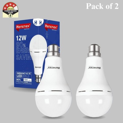 Henonex Charging Emergency Bulb-12W-44 4 hrs Bulb Emergency Light(White)