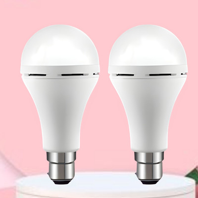 FRONY Emergency 15W Inverter LED Bulb with 1200mAh Rechargeable Battery Pack of 2 U369 4 hrs Bulb Emergency Light(White)