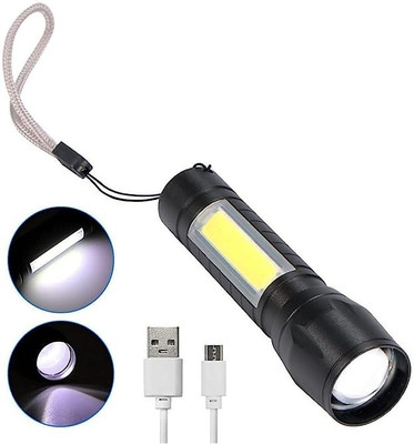 NKL Metal High quality LED Flashlight ,Super Bright ,Waterproof 3 Light Modes 162 6 hrs Torch Emergency Light(Black)