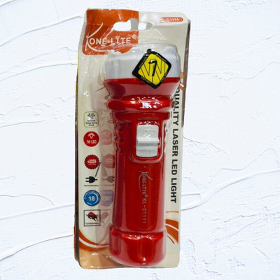 VR Bright Lite Rechargeable Emergency Light (RL_906_Torch_40)_VRBL1027 4 hrs Torch Emergency Light(Red)