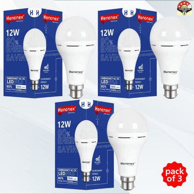 Henonex Emergency LED Charging Bulb-12W-13 4 hrs Bulb Emergency Light(White)