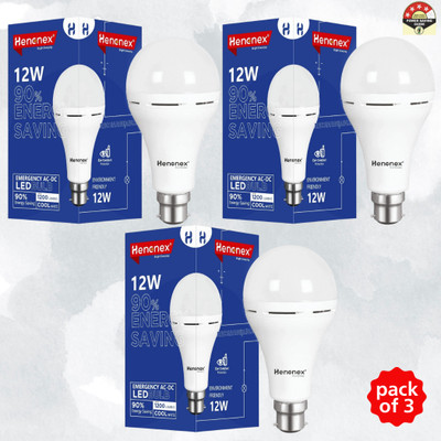 Henonex Emergency LED Charging Bulb-12W-45 4 hrs Bulb Emergency Light(White)