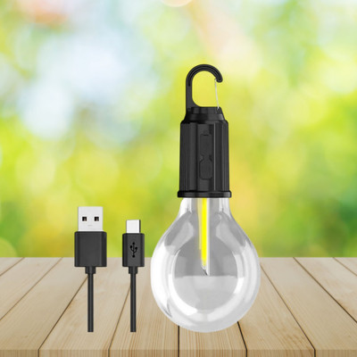GUGGU Camping bulb Light, Rechargeable LED 5-6H. Battery Backup For Outdoor/IndoorY4 5 hrs Bulb Emergency Light(Black,white)
