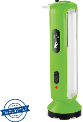 Pigeon Radiance Led Torch 2 Hrs Torch Emergency Light(Green)