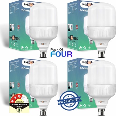 Daily Needs Shop 35 W Round B22 D CFL Bulb(White, Pack of 4)