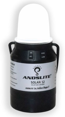 ANDSLITE Solan 12 LED Lantern, Japanese LED With 15 Hours Battery Backup 15 hrs Lantern Emergency Light(Black, White)