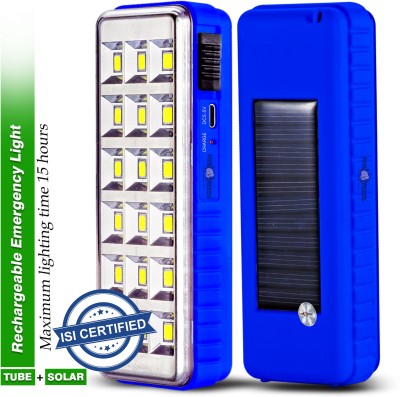 Pick Ur Needs Solar Emergency Rechargeable Mini Home Lantern Light (18 SMD) Lithium Battery 4 hrs Flood Lamp Emergency Light(Blue)