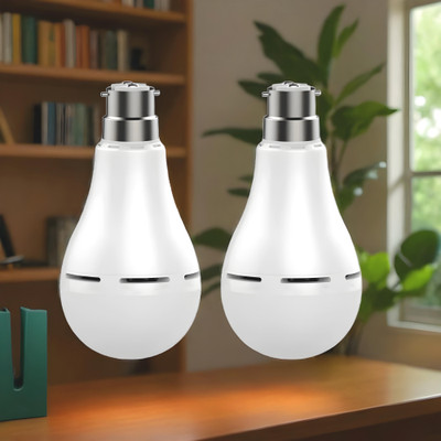 YAROH Inverter bulb 12W LED & 2000mAh battery 4hrs emergency light Pack of 2 bulbL49 4 hrs Bulb Emergency Light(White)