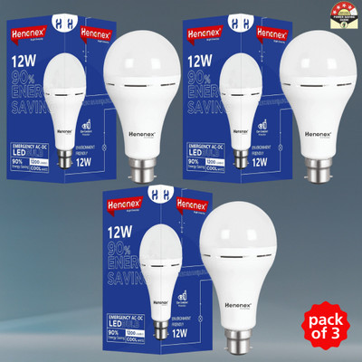 Henonex Emergency LED Charging Bulb-12W-47 4 hrs Bulb Emergency Light(White)