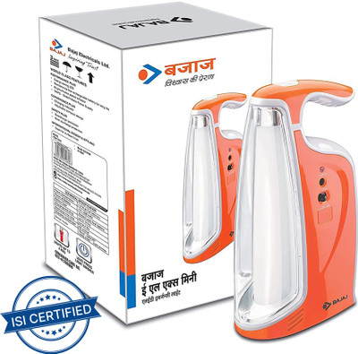 BAJAJ ELX Mini 1.2-Watt LED Emergency Light (Red) 4 hrs Lantern Emergency Light(Red)