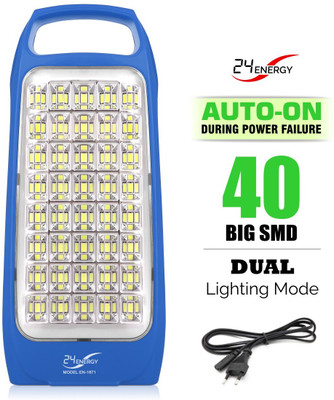 24 ENERGY Rechargeable & Portable Hi-Bright 40 SMD LED Lantern Lamp Home Light 8 hrs Flood Lamp Emergency Light(Blue)
