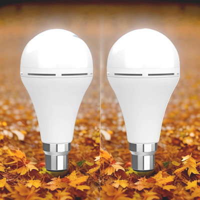 YAROH Surya Emergency Bulb 12W Rechargeable LED Emergency Light_Pack of 2 LP112 4 hrs Bulb Emergency Light(White)