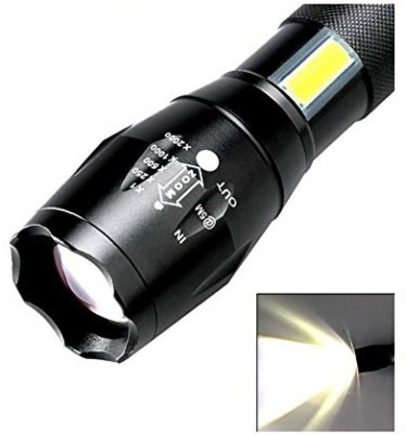 NKL Metal High quality LED Flashlight ,Super Bright ,Waterproof 3 Light Modes 82 6 hrs Torch Emergency Light(Black)