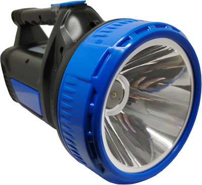CXB 1 km high range multi functional 60w rechargeable dual mod laser led torch light Torch(Blue, Black, 12 cm, Rechargeable)