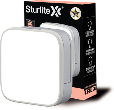 Sturlite Terry 5W LED Portable Lantern| 1200mAh Rechargeable Li-ion Battery 5 hrs Lantern Emergency Light(White)