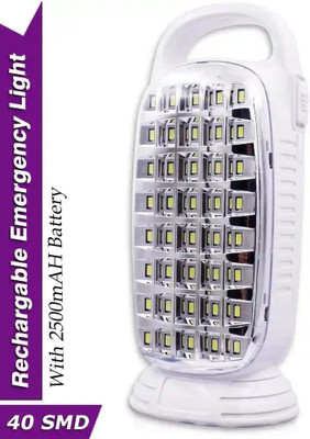 CRENTILA Emergency Home Rechargeable 40 SMD High Bright LED Light 10 hrs Lantern Emergency Light(White)