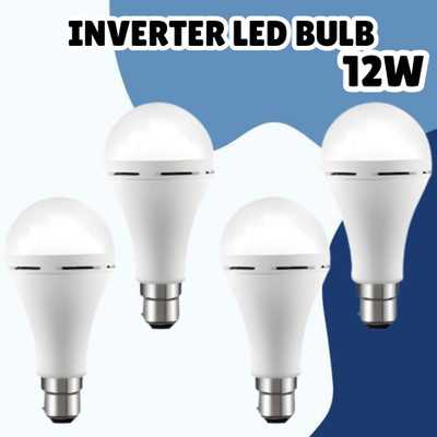 FRONY (Emergency Inverter Blub) charging 12W LED Bulb for Extended Lighting_Pack_4C48 4 hrs Bulb Emergency Light(White)