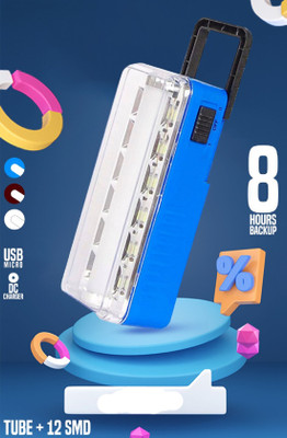 iDOLESHOP USB SOLAR Rechargeable Emergency Light Led + Tube 8 hrs Lantern Emergency Light(Multicolor)