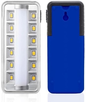 Keshavi Rechargeable Emergency 12 SMD and 1 TUBE Powerful Floor LED Light for Home 8 hrs Lantern Emergency Light(White)