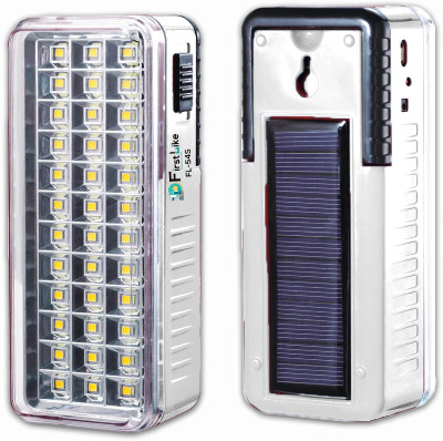 VR Bright Lite 36 High-Bright Led Light With Android Charging Support With Solar-VRBL108 8 hrs Lantern Emergency Light(White)