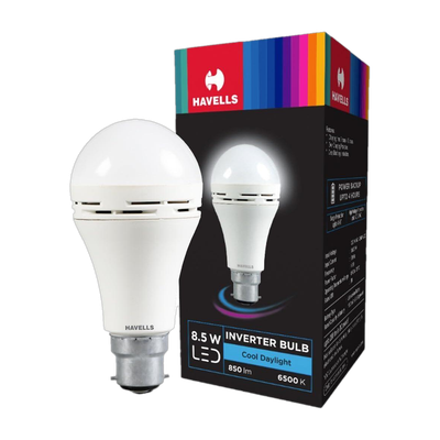 HAVELLS 8.5 W LED Inverter Bulb 4 hrs Bulb Emergency Light(White)