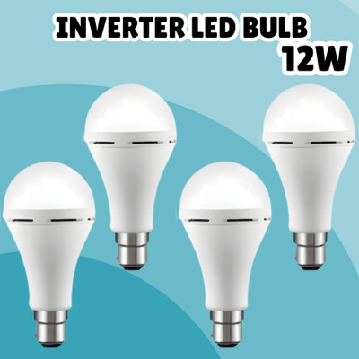 SACRO (Emergency Inverter Blub) charging 12W LED Bulb for Extended Lighting_Pack_4F474 4 hrs Bulb Emergency Light(White)