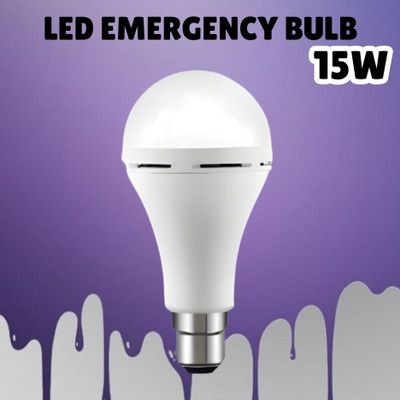 GUGGU (Emergency Inverter Blub) charging 15W LED Bulb for Extended Lighting_Pack_1F150 4 hrs Bulb Emergency Light(White)