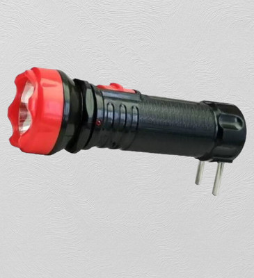 VR Bright Lite Bright Rechargeable Torch 1W T25_VRBL480 10 hrs Torch Emergency Light(Black, Red)