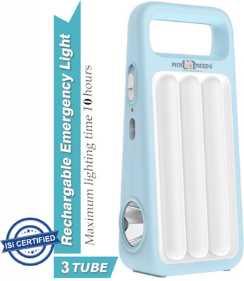 Pick Ur Needs 2 In 1 Rechargeable Led Home Emergency Tube Light With Spotlight 10 hrs 10 hrs Lantern Emergency Light(Blue)
