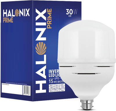 HALONIX 30W Rechargeable Emergency Inverter Led bulb 4 hrs Bulb Emergency Light(White)