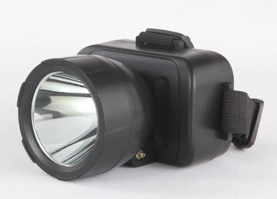 GLOBEAM Jugnu Rechargeable LED Headlamp with 2000mAh Battery, Headlamp Torch 5 hrs Torch Emergency Light(Black)