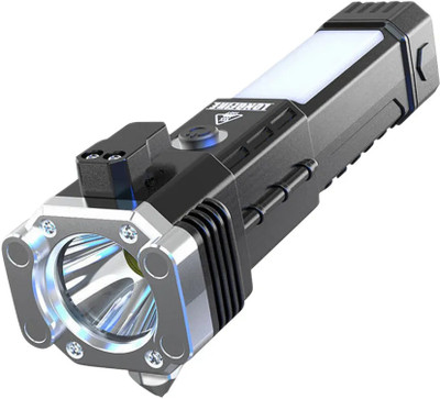 ASTOUND Focus Light Flashlight with Car Safety Hammer 5 hrs Torch Emergency Light(Multicolor)